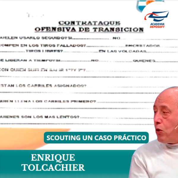 Enrique Tolcachier scouting en basquetbol