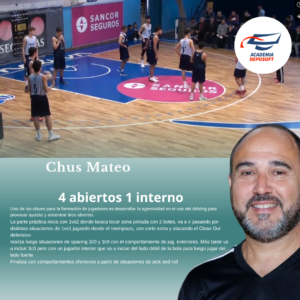 clinica de basquetbol de Chus Mateo juego por conceptos