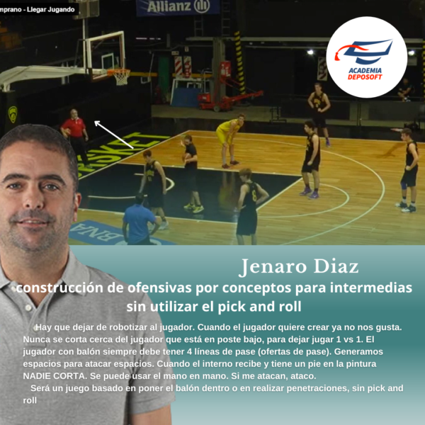 capacitacion para entrenador de basquetbol construir ofensivas sin utilizar el pick and roll