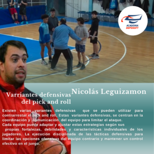 enseñar y entrenar variantes defensivas del pick and roll