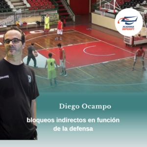 entrenar los bloqueos indirectos en funcion de la defensa capacitacion de basquetbol online Diego Ocampo