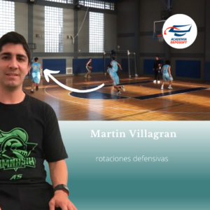 rotaciones defensivas, defensa de las penetraciones, atrapes en el poste bajo Martín Villagran online