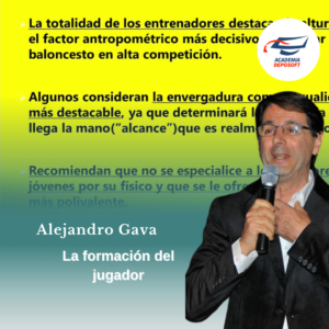 La formación del jugador