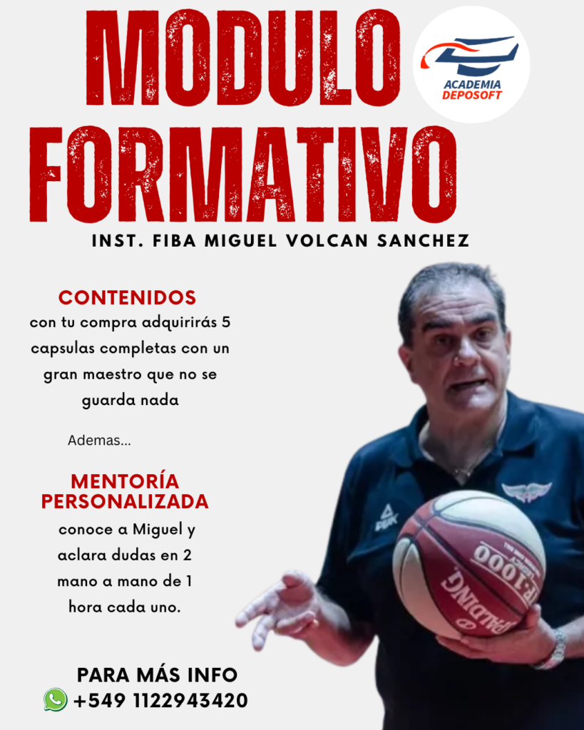 curso basquet con miguel volcan sanchez y mentoria