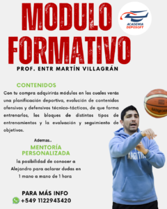 curso de basquet con Martín Villagrán
