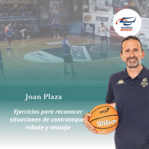 Ejercicios para reconocer situaciones de contrataque, rebote y ventaja.