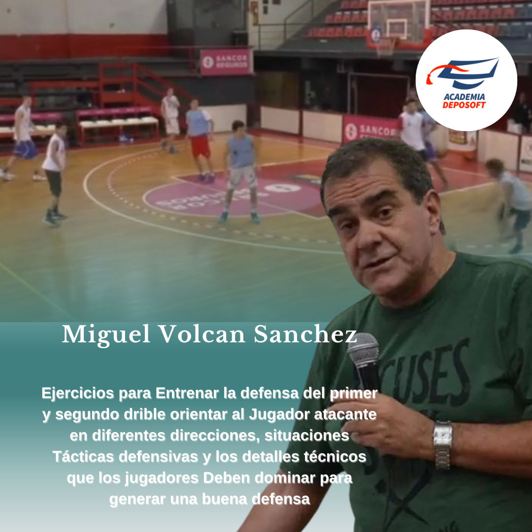Entrenar defensa del primer y segundo drible orientar al Jugador atacante, sit. Táct. defensivas