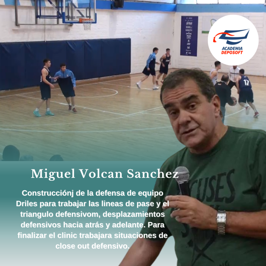 capacitaciones para entrenadores de basquetbol del formador FIBA Miguel Volcan Sanchez