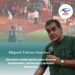 Ejecución de los fundamentos y acciones defensivas mediante ejercicios multipropósitos.